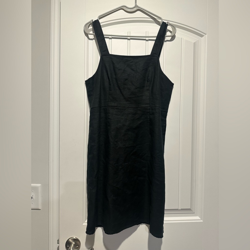 Clear out Final sale ! J. Crew Black Linen Blend Mini Dress